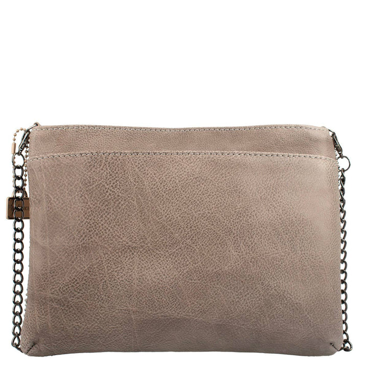 Bling It On Pewter And Gold Large Floral Beaded Crossbody