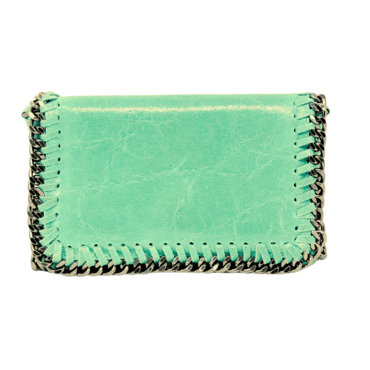 GF0390 GENUINE ITALIAN LEATHER CROSSBODY CLUTCH