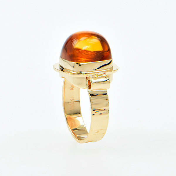 Honey Citrine Ring