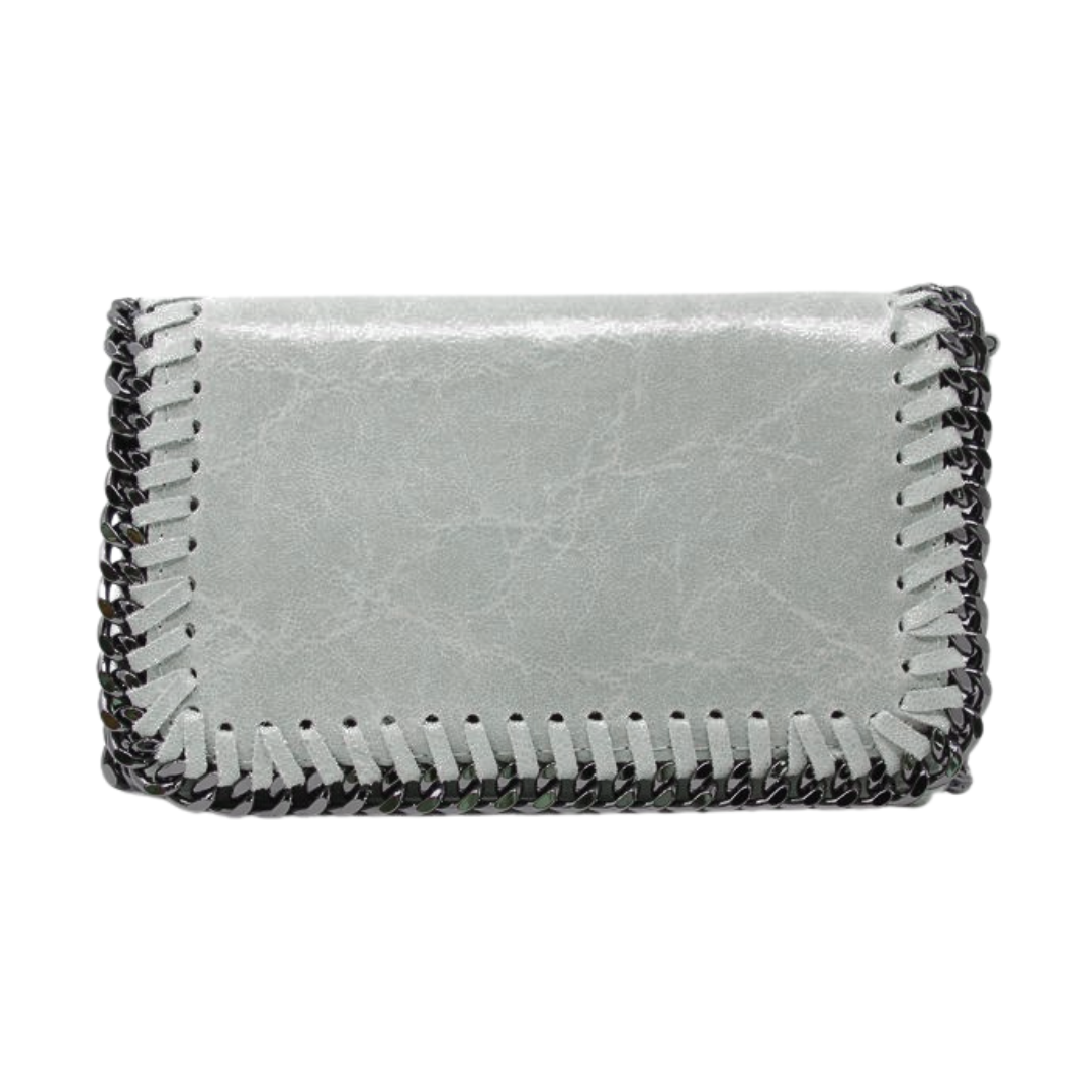 GF0390 GENUINE ITALIAN LEATHER CROSSBODY CLUTCH