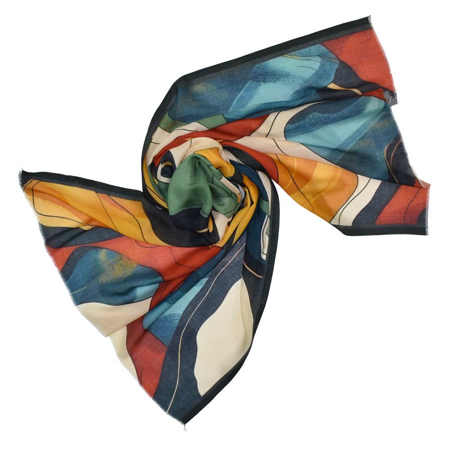 Dillard Abstract Swirl Modal Scarf