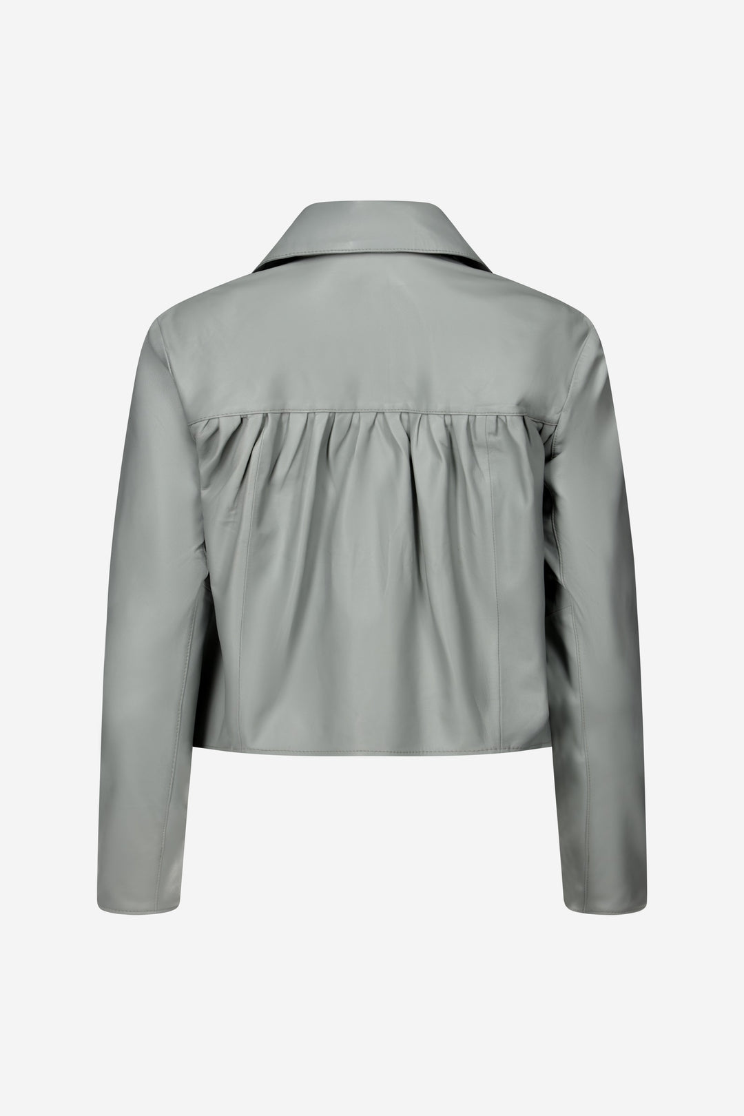 Julie Burnished Leather Jacket - Lotus Pink