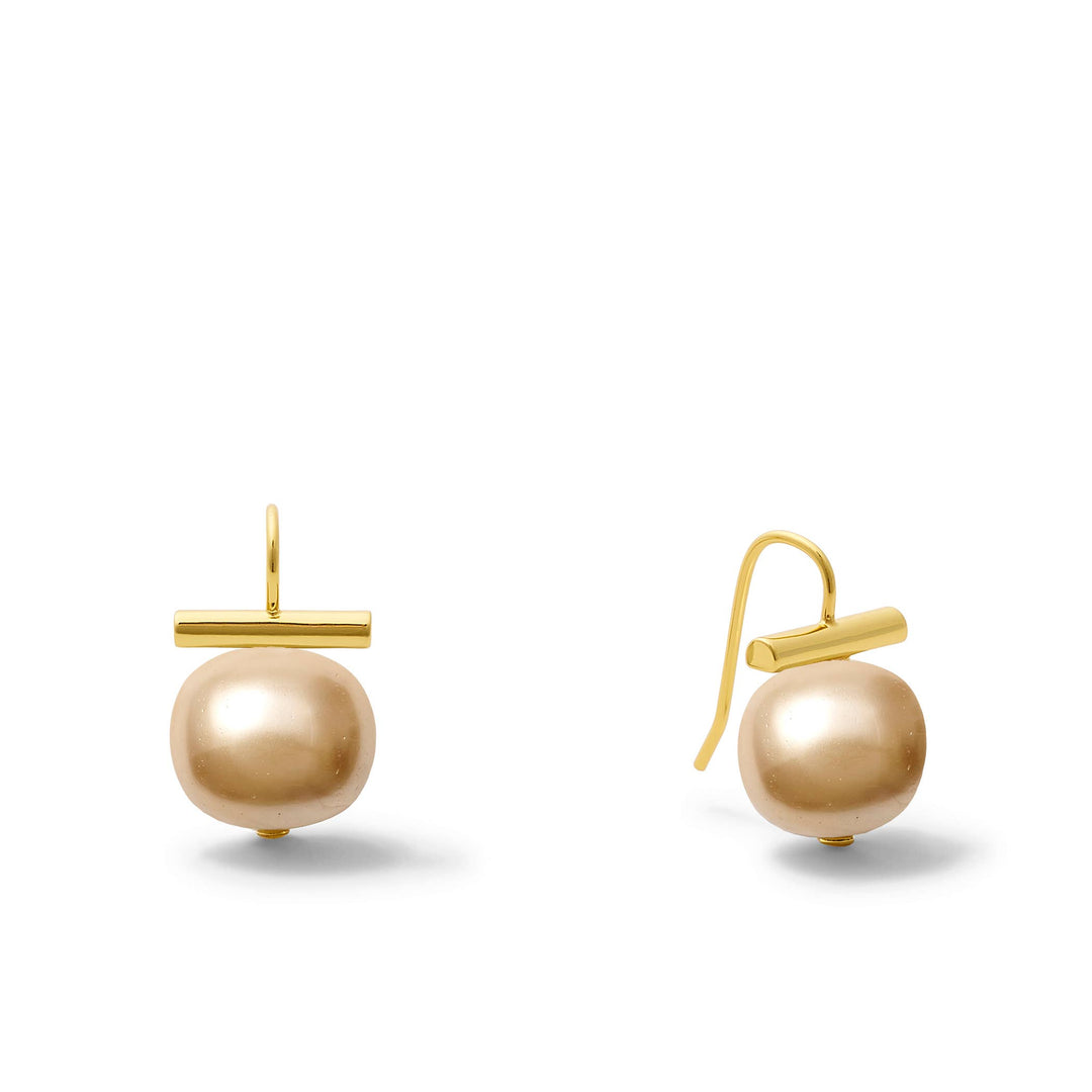 Classic Pebble Pearls Earrings - Medium