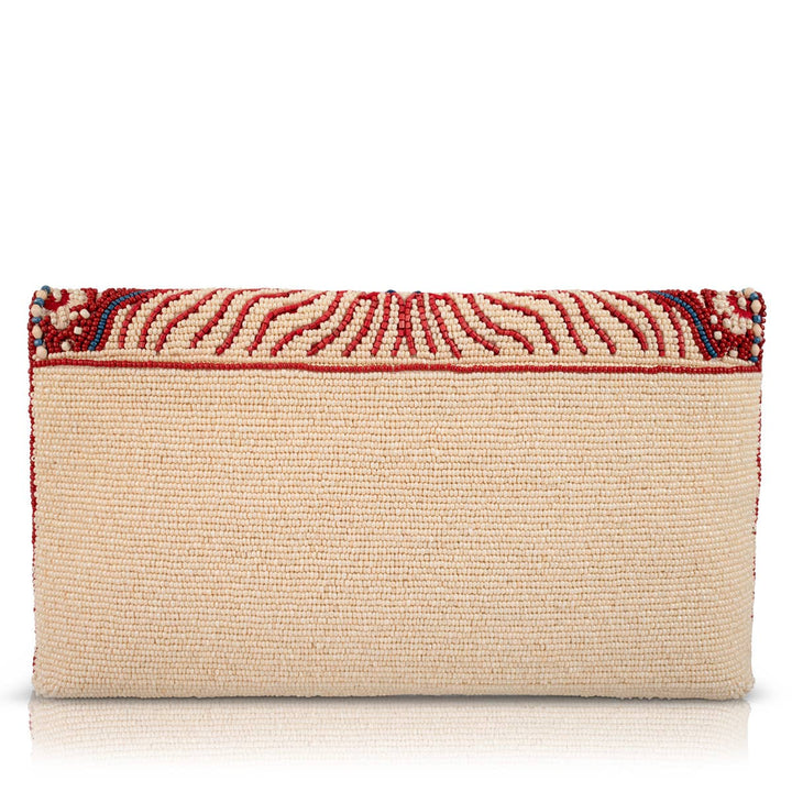 Tied & True Red and Blue Beaded Bandana Inspired Crossbody