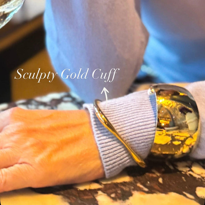 Sculpty Gold Cuff