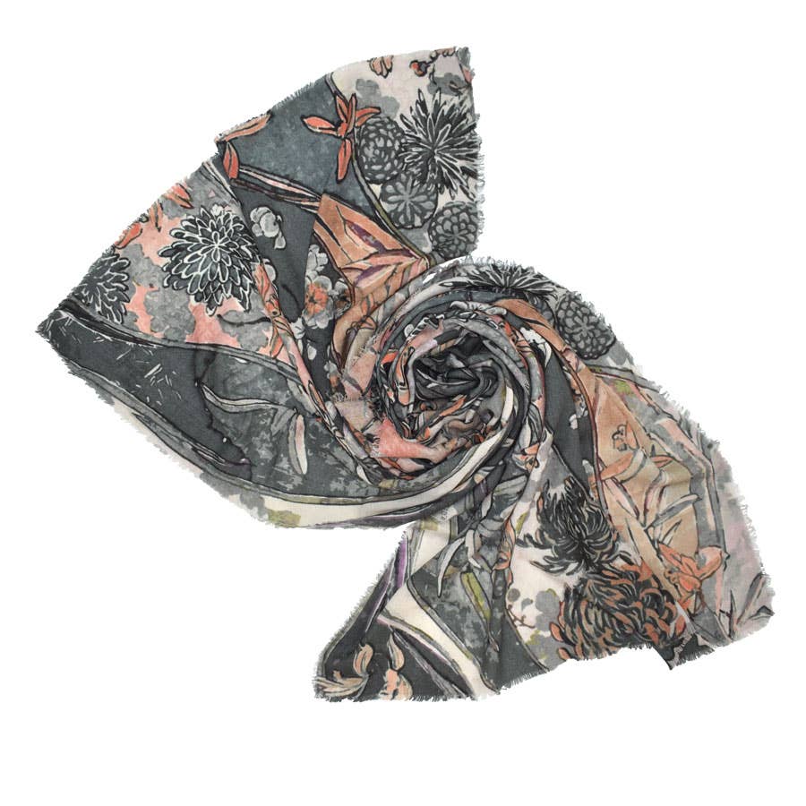 Tyvinia Floral Swirl Scarf