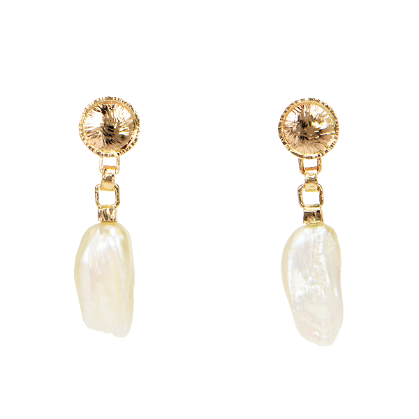 Freshwater Hinge Pearl Earrings