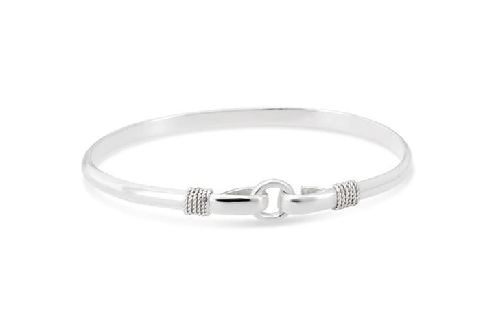 Center Circle Bracelet - Silver