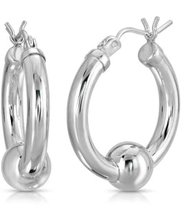 Cape Cod Hoops - Small Silver