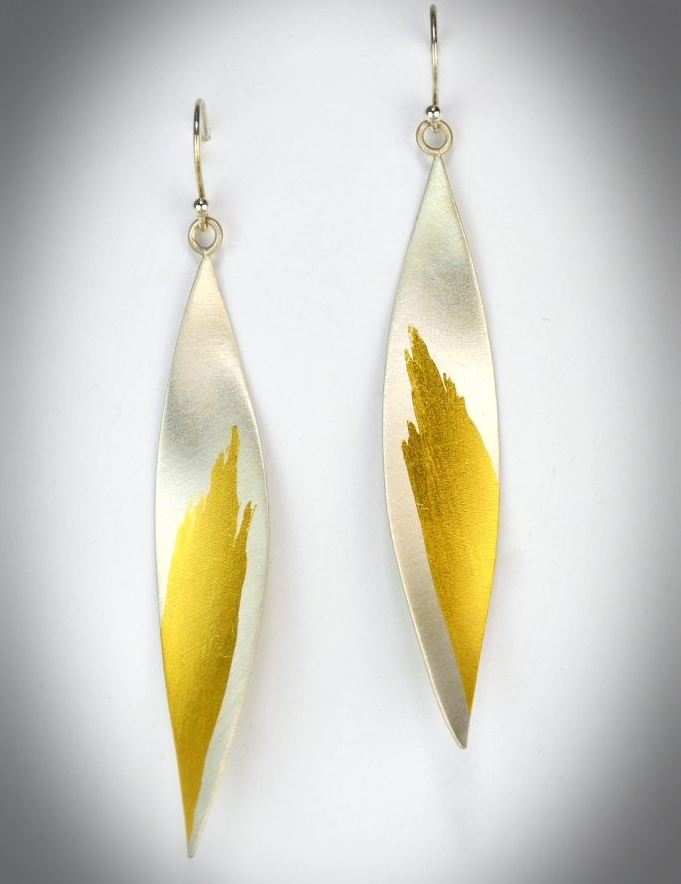 Single Pointed Leaf Earrings