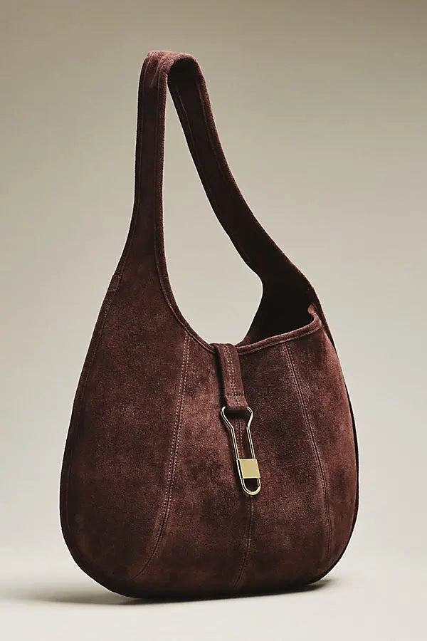 Nova Leather Buckle Tote in Espresso