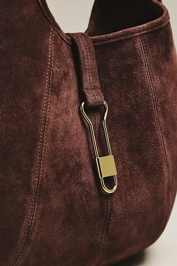 Nova Leather Buckle Tote in Espresso