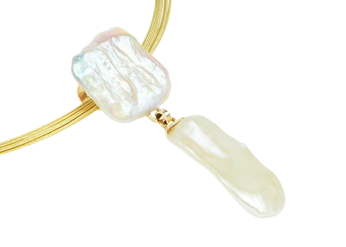 Square Freshwater Pearl Pendant