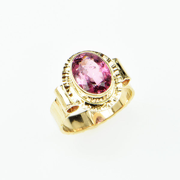 Pink Tourmaline Ring