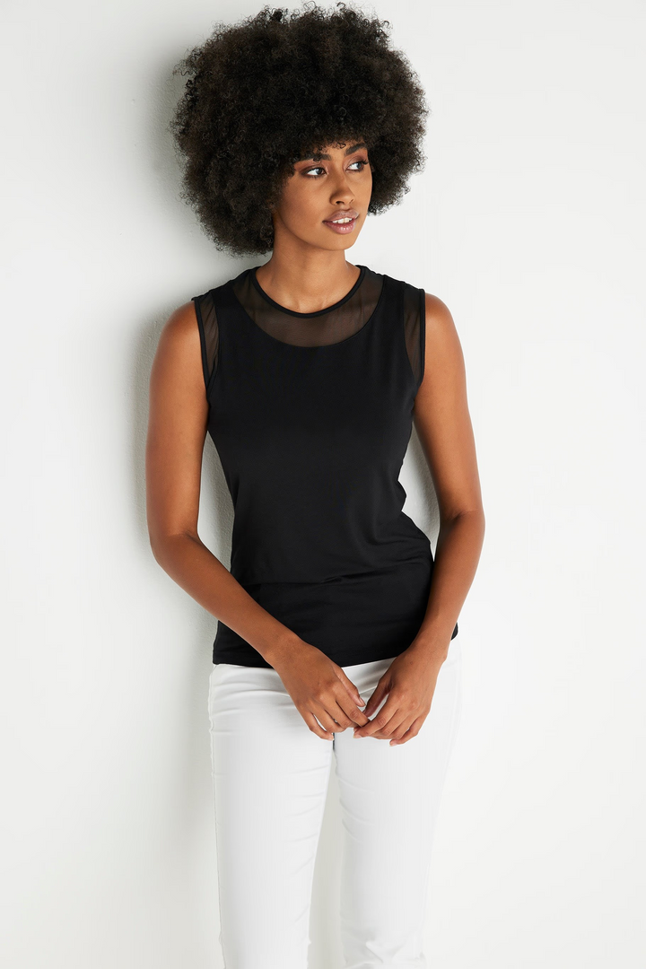Flo Pima Cotton Tank - Black