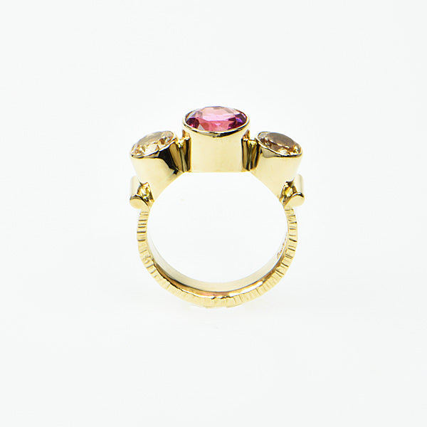 Tourmaline & Sapphire Ring