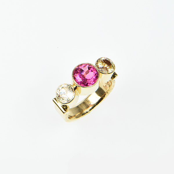 Tourmaline & Sapphire Ring