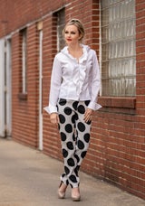 Ruffle Blouse in White