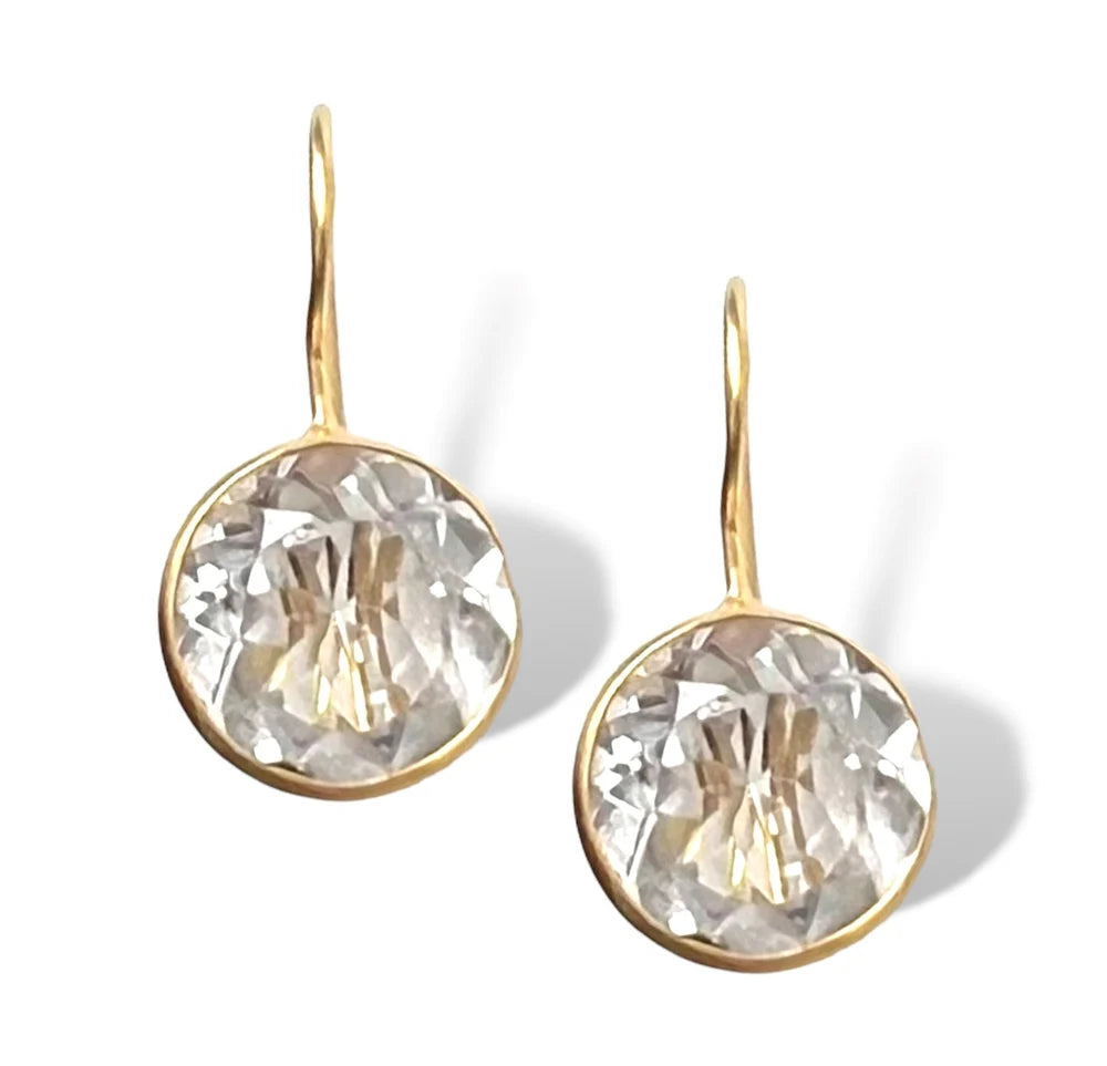 White Topaz Midi Earring