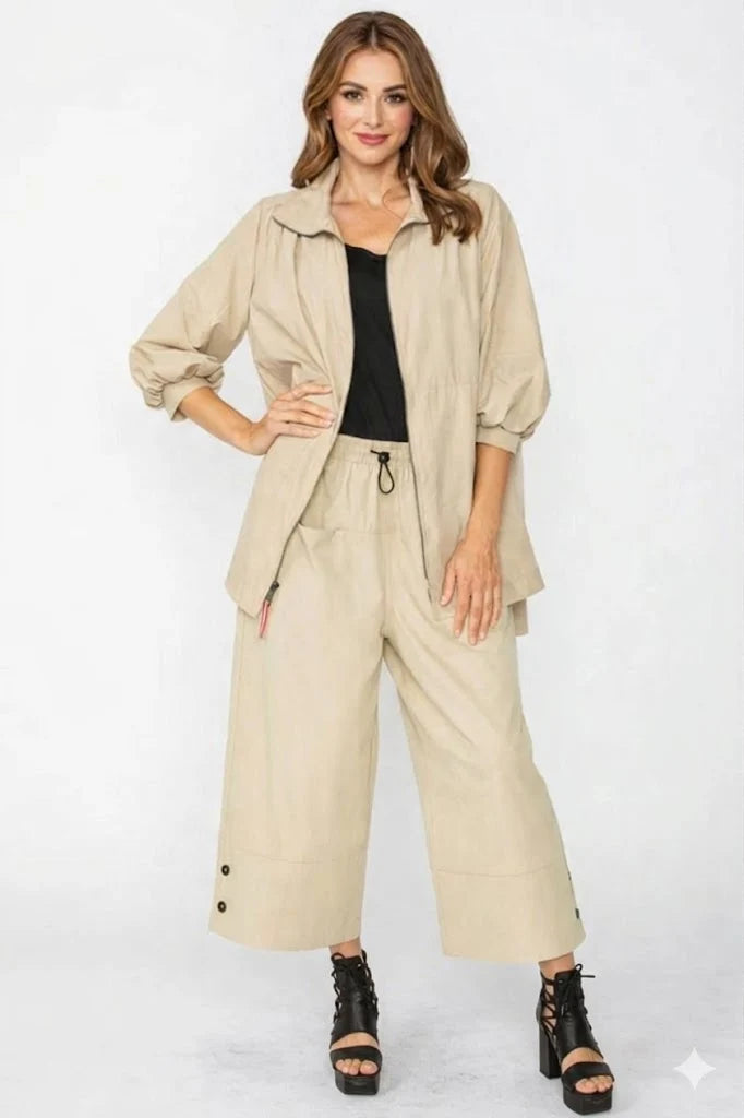 Lightweight Nylon Pant - Khaki