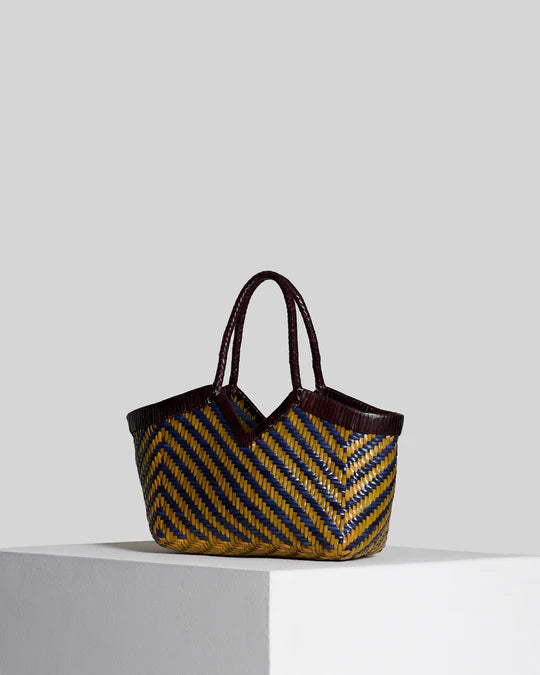 Monet Stripes - Curry/Night Blue/Barolo