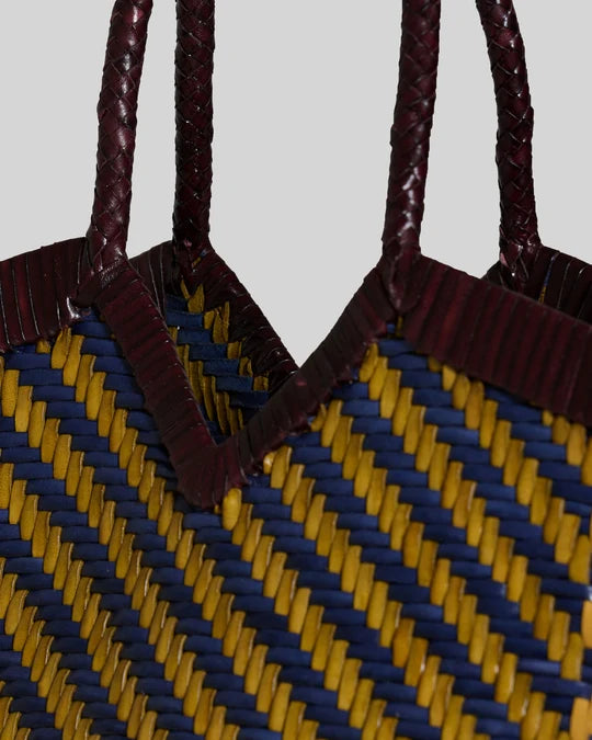 Monet Stripes - Curry/Night Blue/Barolo