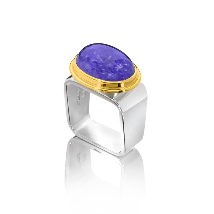 Tanzanite Square Ring